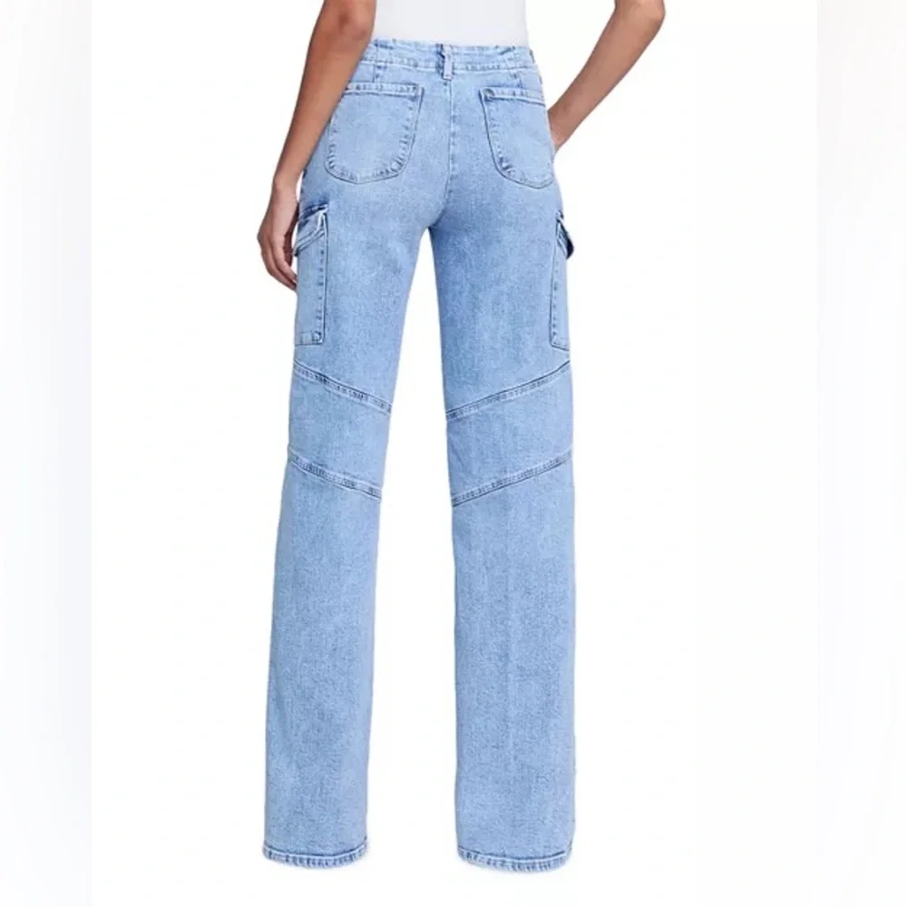 L’Agence Brewer Brooklyn High Rise Utility Wide Leg Jeans - Picture 3 of 9